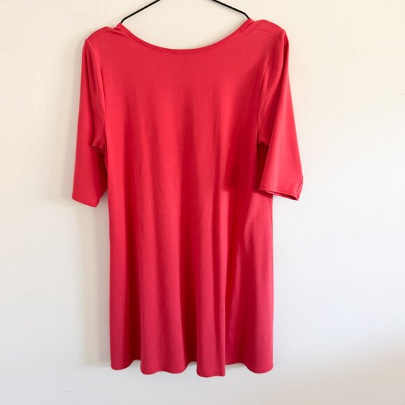 NWT Eileen Fisher Pink V-Neck Tunic Top M - Picture 8 of 8